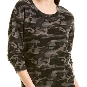 Monrow Camo Vintage Sweatshirt M 